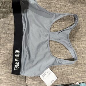 Victoria's Secret Gray and Black Sports Bra